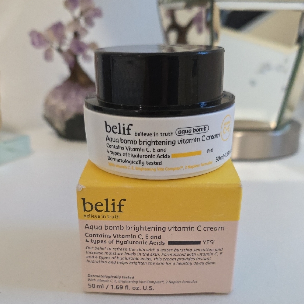 BNIB Belif Aqua Bomb Brightening Vitamin C Cream 1.69 oz.